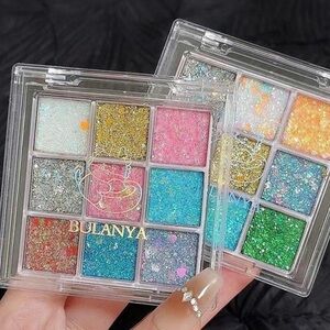 Glitter Eyeshadow Palette - Vibrant Colors